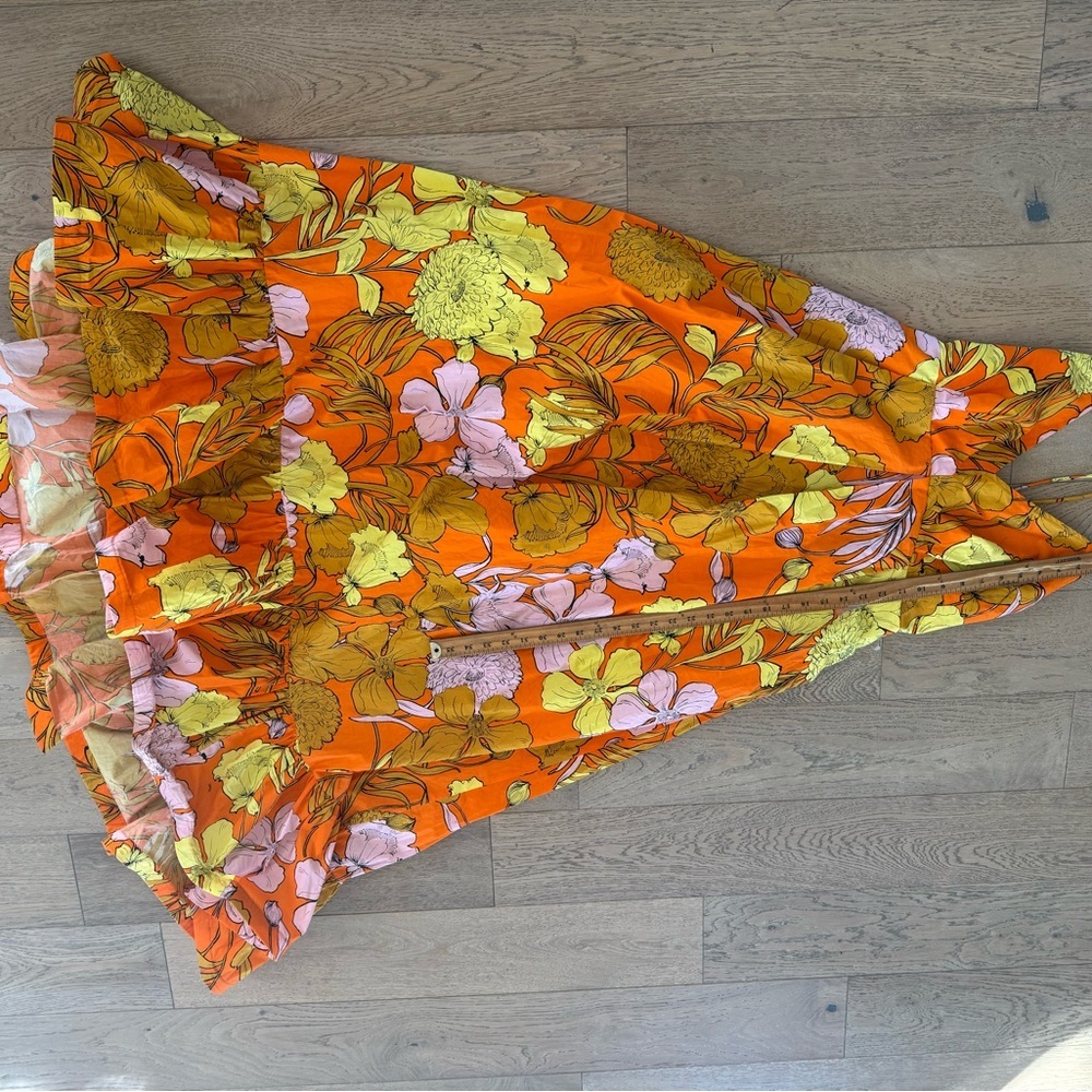 Plenty by Tracy Reese Orange and Yellow Floral Maxi Dress - Picture 5 of 10